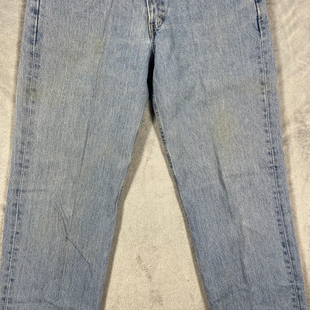 Levi's 505 Jeans‎ Mens 34(32)x36(34) Light Wash Blue Straight Leg Regular Fit